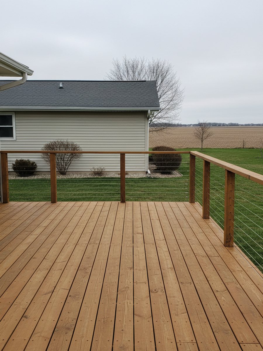Composite Decking Installation completed by Berwyn Deck Solutions in Naperville, IL