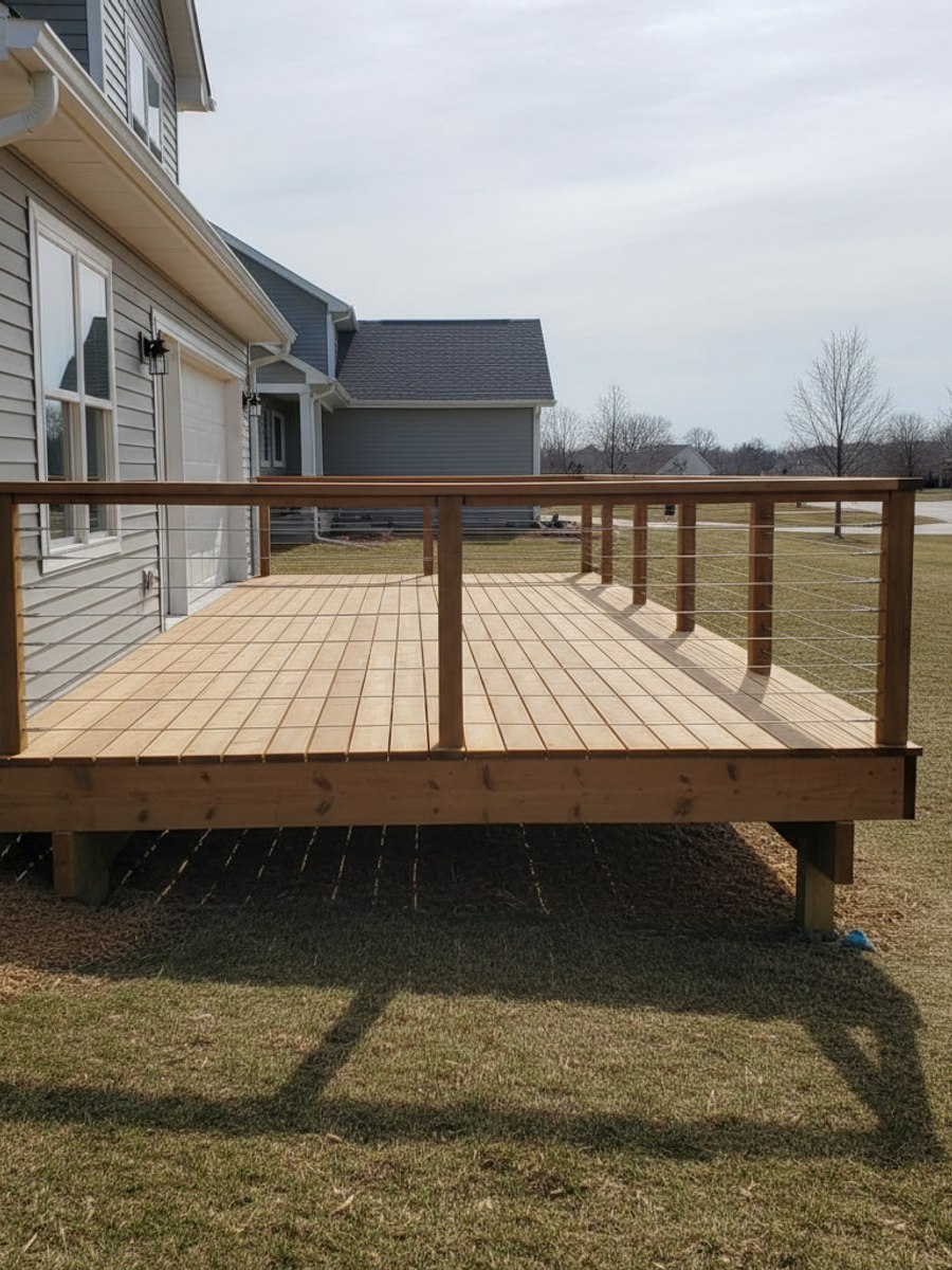 Custom Deck Design completed by Berwyn Deck Solutions in Chicago, IL