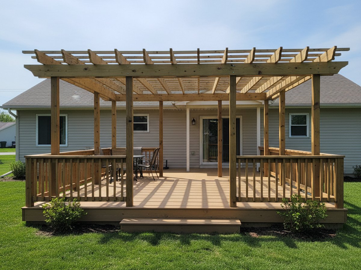Deck Installation completed by Berwyn Deck Solutions in Tinley Park, IL